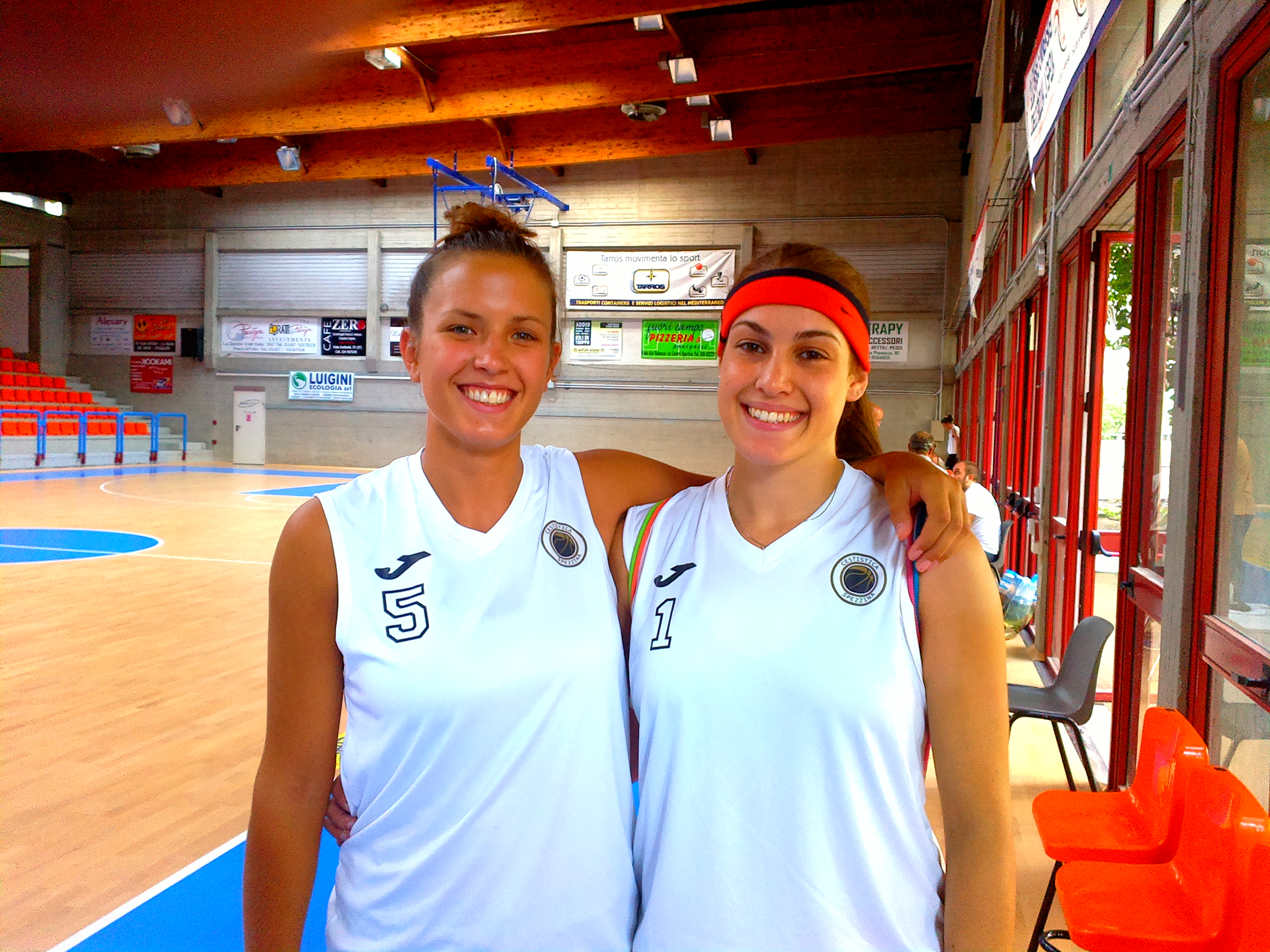 Marta Aldrighetti e Sara Bocchetti prima dell'allenamento