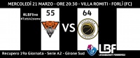 non c'è due senza tre: la CA Carispezia sconfigge Forlì 55-64